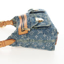 LOUIS VUITTON Monogram Denim Buggy PM Bag Blue M95049 LV Auth yk20968SAM-4
