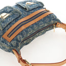 LOUIS VUITTON Monogram Denim Buggy PM Bag Blue M95049 LV Auth yk20968SAM-6