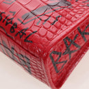 Balenciaga Graffiti Mini City Hand Bag Leather 2way Red 300295 Auth yk20970SAM-17