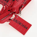 Balenciaga Graffiti Mini City Hand Bag Leather 2way Red 300295 Auth yk20970SAM-19