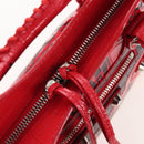Balenciaga Graffiti Mini City Hand Bag Leather 2way Red 300295 Auth yk20970SAM-20