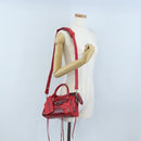 Balenciaga Graffiti Mini City Hand Bag Leather 2way Red 300295 Auth yk20970SAM-29