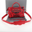 Balenciaga Graffiti Mini City Hand Bag Leather 2way Red 300295 Auth yk20970SAM-30