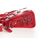 Balenciaga Graffiti Mini City Hand Bag Leather 2way Red 300295 Auth yk20970SAM-4