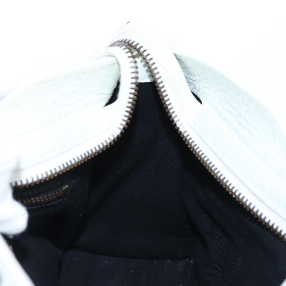 Balenciaga Graffiti The City Mini Bag Leather 2way White 300295 Auth yk20973M
