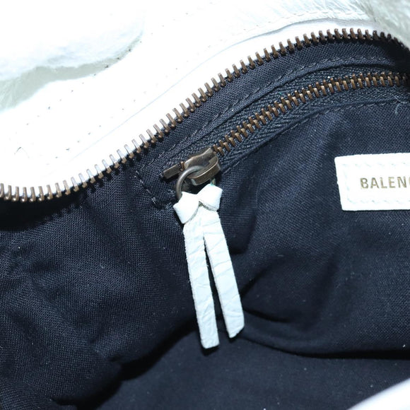 Balenciaga Graffiti The City Mini Bag Leather 2way White 300295 Auth yk20973M