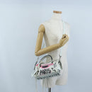 Balenciaga Graffiti The City Mini Bag Leather 2way White 300295 Auth yk20973M-26
