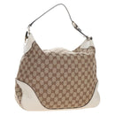 GUCCI GG Canvas Shoulder Bag Beige Gold 203506 Auth yk20974V-1