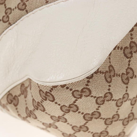 GUCCI GG Canvas Shoulder Bag Beige Gold 203506 Auth yk20974V