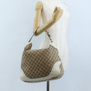 GUCCI GG Canvas Shoulder Bag Beige Gold 203506 Auth yk20974V-26