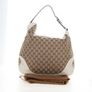 GUCCI GG Canvas Shoulder Bag Beige Gold 203506 Auth yk20974V-27