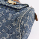 LOUIS VUITTON Monogram Denim Neo Speedy Hand Bag Blue M95019 LV Auth yk20976V-13