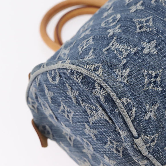 LOUIS VUITTON Monogram Denim Neo Speedy Hand Bag Blue M95019 LV Auth yk20976V