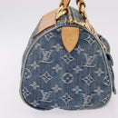 LOUIS VUITTON Monogram Denim Neo Speedy Hand Bag Blue M95019 LV Auth yk20976V-6