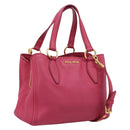 Miu Miu Hand Bag Leather Pink Gold Auth yk20977V-1