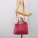 Miu Miu Hand Bag Leather Pink Gold Auth yk20977V-30