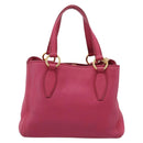Miu Miu Hand Bag Leather Pink Gold Auth yk20977V-2