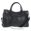 Balenciaga Le City Hand Bag Leather 2way Black 823058 Auth yk20979SAM-1
