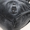 Balenciaga Le City Hand Bag Leather 2way Black 823058 Auth yk20979SAM-14