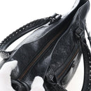 Balenciaga Le City Hand Bag Leather 2way Black 823058 Auth yk20979SAM-17