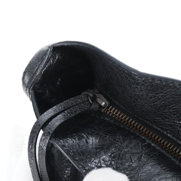 Balenciaga Le City Hand Bag Leather 2way Black 823058 Auth yk20979SAM