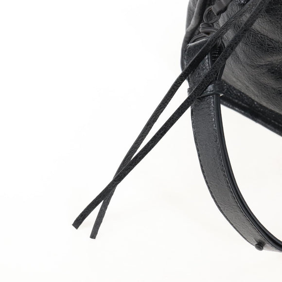 Balenciaga Le City Hand Bag Leather 2way Black 823058 Auth yk20979SAM