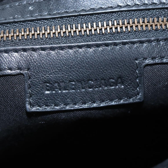 Balenciaga Le City Hand Bag Leather 2way Black 823058 Auth yk20979SAM