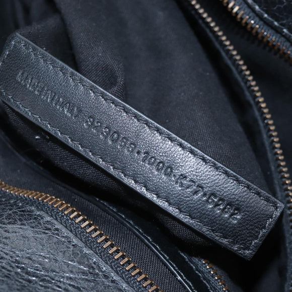 Balenciaga Le City Hand Bag Leather 2way Black 823058 Auth yk20979SAM