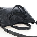 Balenciaga Le City Hand Bag Leather 2way Black 823058 Auth yk20979SAM-6