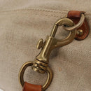 Miu Miu Bamboo Hand Bag Cotton 2way Beige Gold Auth yk20980V-22
