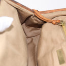 Miu Miu Bamboo Hand Bag Cotton 2way Beige Gold Auth yk20980V-26