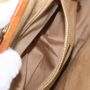 Miu Miu Bamboo Hand Bag Cotton 2way Beige Gold Auth yk20980V-28
