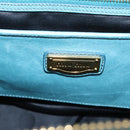Miu Miu Matelasse Hand Bag Leather 2way Blue Gold Auth yk20981V-23