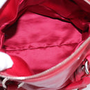 Miu Miu Hand Bag Leather 2way Red Silver Auth yk20982SAM-10
