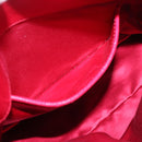 Miu Miu Hand Bag Leather 2way Red Silver Auth yk20982SAM-24