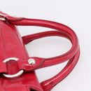 Miu Miu Hand Bag Leather 2way Red Silver Auth yk20982SAM-14