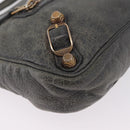 Balenciaga Giant hip Shoulder Bag Leather Gray Gold 237203 Auth yk20983A-17