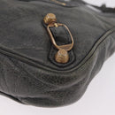 Balenciaga Giant hip Shoulder Bag Leather Gray Gold 237203 Auth yk20983A-18