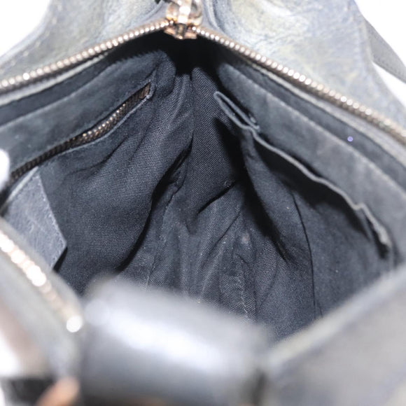 Balenciaga Giant hip Shoulder Bag Leather Gray Gold 237203 Auth yk20983A