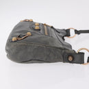 Balenciaga Giant hip Shoulder Bag Leather Gray Gold 237203 Auth yk20983A-3