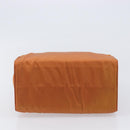 PRADA Hand Bag Nylon Orange Gold Auth yk20984A-5
