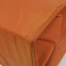 PRADA Hand Bag Nylon Orange Gold Auth yk20984A-9
