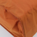 PRADA Hand Bag Nylon Orange Gold Auth yk20984A-15