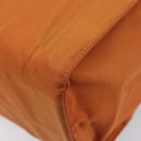 PRADA Hand Bag Nylon Orange Gold Auth yk20984A-16