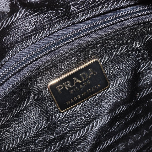 PRADA Hand Bag Nylon Orange Gold Auth yk20984A