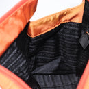 PRADA Hand Bag Nylon Orange Gold Auth yk20984A-23
