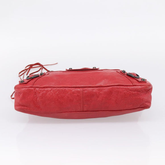 Balenciaga The First Hand Bag Leather 2way Red 103208 Auth yk20986M