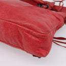 Balenciaga The First Hand Bag Leather 2way Red 103208 Auth yk20986M-15