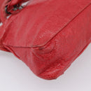 Balenciaga The First Hand Bag Leather 2way Red 103208 Auth yk20986M-16