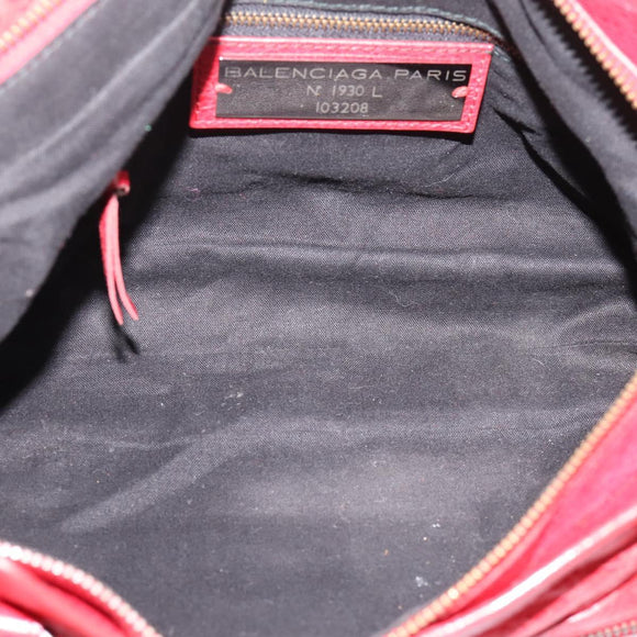 Balenciaga The First Hand Bag Leather 2way Red 103208 Auth yk20986M